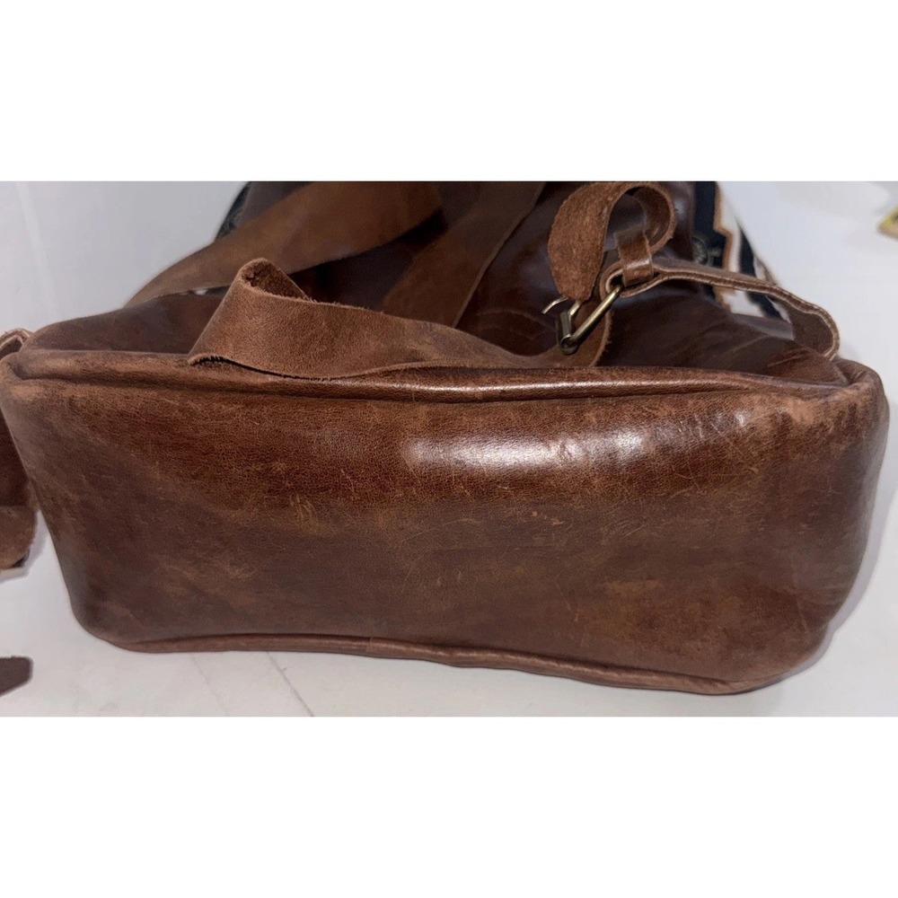 Aztec cowhide leather Backpack - image 12